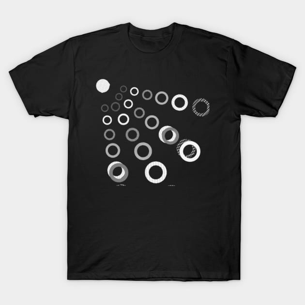 nice Bubbles art Design. T-Shirt by Dilhani